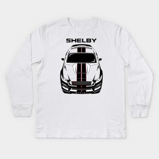 Ford Mustang Shelby GT350R 2015 - 2020 - Black Stripes Kids Long Sleeve T-Shirt